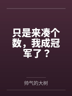 只是来凑个数，我成冠军了？