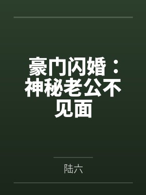 豪门闪婚:神秘老公不见面 豪门闪婚:神秘老公不见面