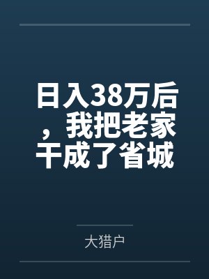 日入38万后,我把老家干成了省城 日入38万后,我把老家干成了省城